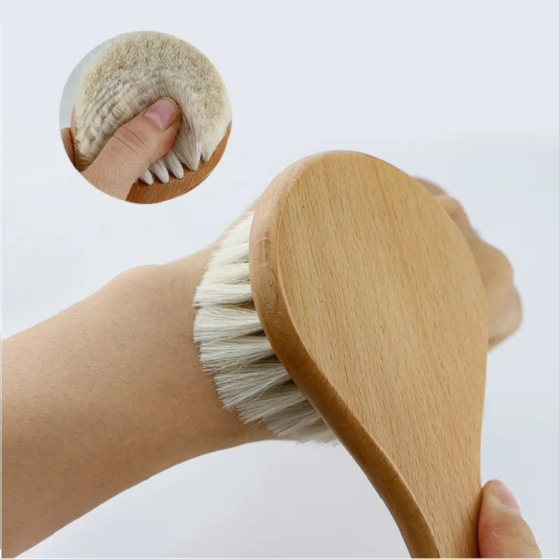 Wooden Baby Hair Brush, Soft Bristle Hair Brush for Baby/Toddler/Kid big image 4