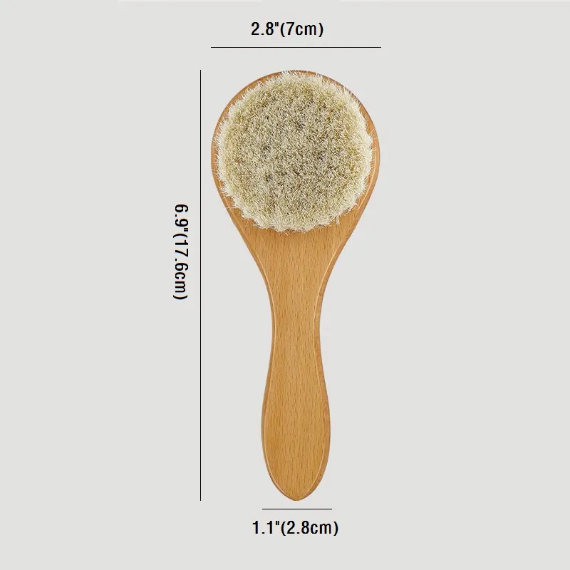 Wooden Baby Hair Brush, Soft Bristle Hair Brush for Baby/Toddler/Kid big image 6