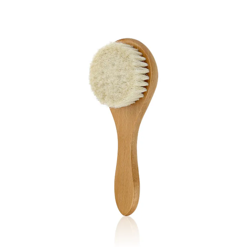 Wooden Baby Hair Brush, Soft Bristle Hair Brush for Baby/Toddler/Kid  big image 1