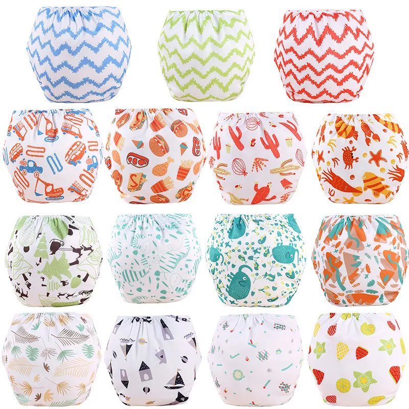 Baby Waterproof Diaper Pants with Adjustable Size and 4 Colors for 1-3 Years Old  image 6