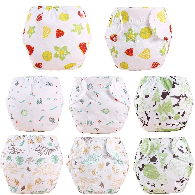 Baby Waterproof Diaper Pants with Adjustable Size and 4 Colors for 1-3 Years Old