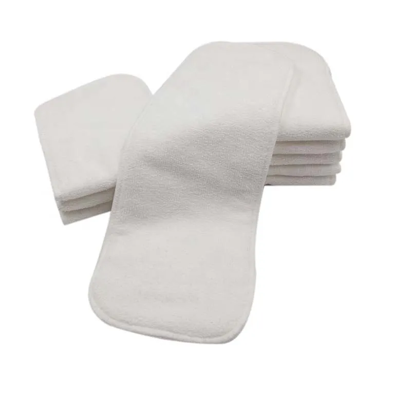 2-pack Reusable Cloth Diaper Inserts, Absorbent & Breathable Liners, 3-Layer Microfiber Inserts for Cloth Diapers big image 6