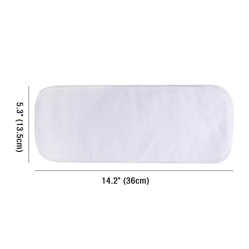 2-pack Reusable Cloth Diaper Inserts, Absorbent & Breathable Liners, 3-Layer Microfiber Inserts for Cloth Diapers big image 5