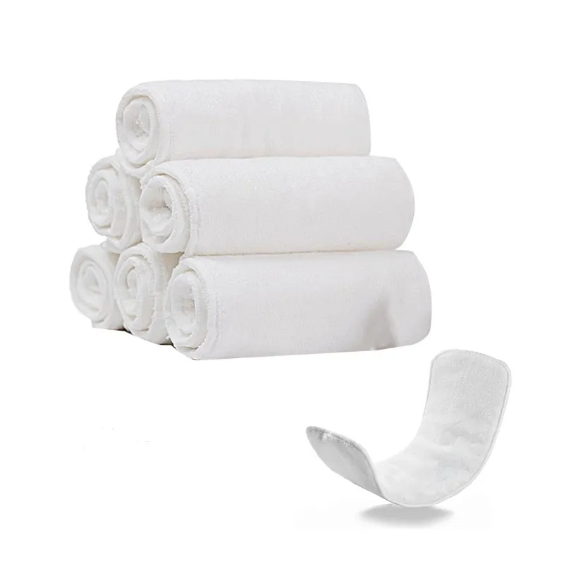 2-pack Reusable Cloth Diaper Inserts, Absorbent & Breathable Liners, 3-Layer Microfiber Inserts for Cloth Diapers big image 8