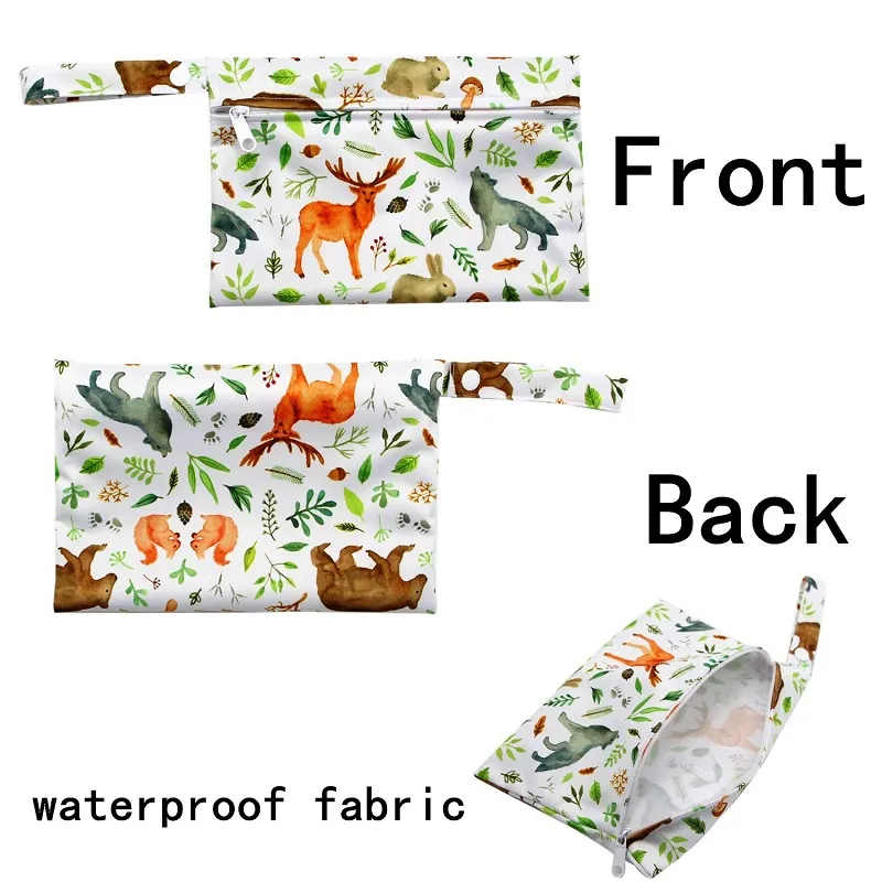 Baby Allover Print Portable Waterproof Diaper Bag Trolley Hanging Bag big image 5