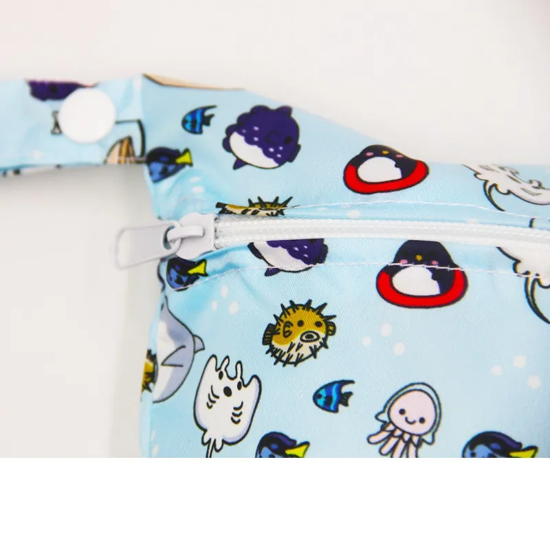 Baby Allover Print Portable Waterproof Diaper Bag Trolley Hanging Bag big image 6