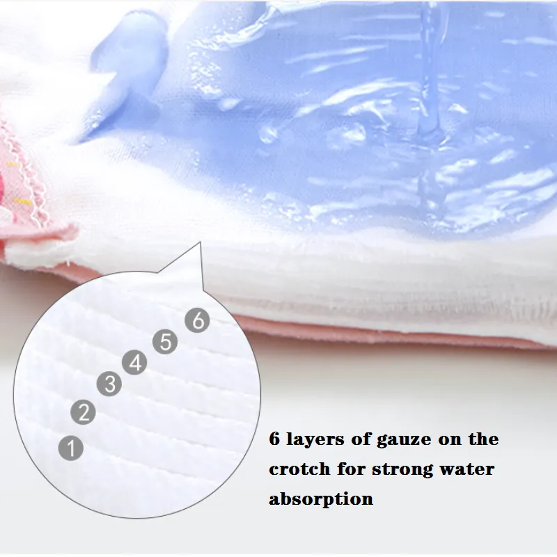 100% Cotton Baby Toddler Training Underwear for Boys and Girls Strong Absorbent Training Pants big image 3