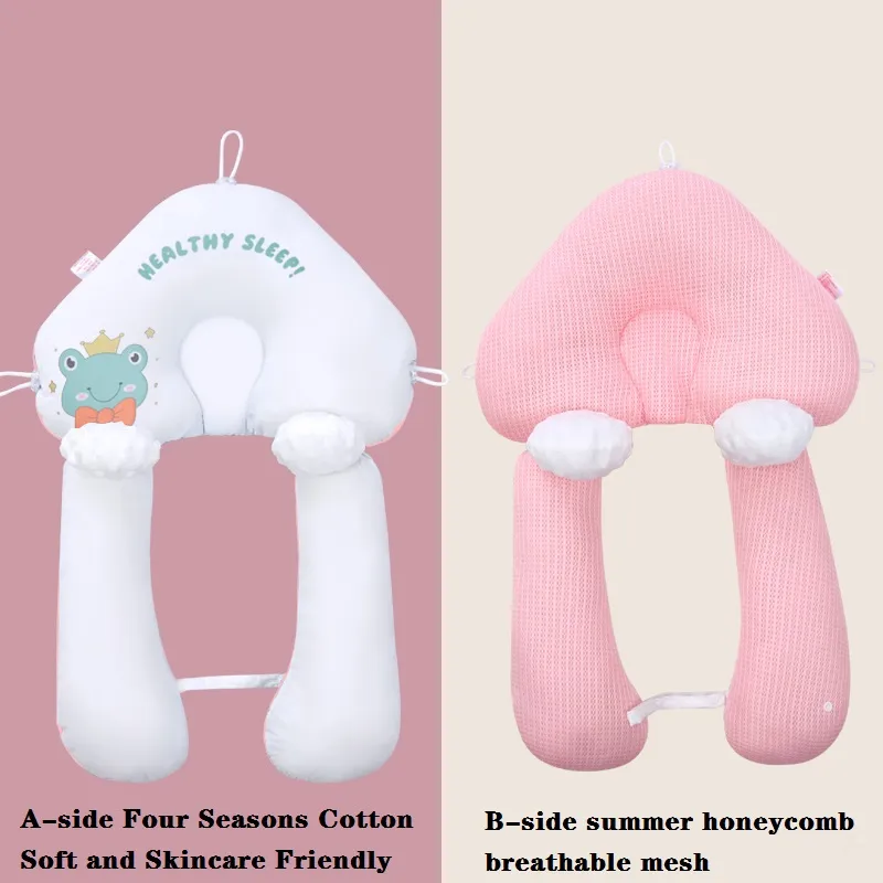 Unisex Solid Cotton Sleeping Bag Set for Baby with Pillow and Case Dark Pink
