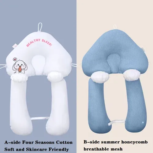 Unisex-Schlafsack-Set aus fester Baumwolle für Baby mit Kissen und Bezug