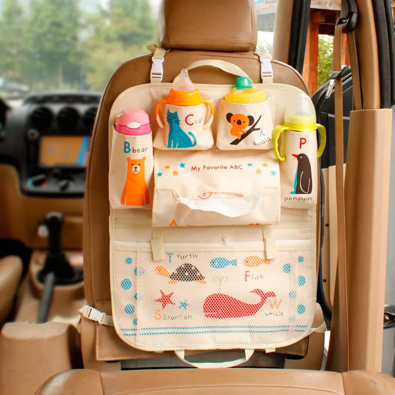 Baby Stroller Storage Bag Stroller Accessories Backseat Car Oxford Cloth Organizer Bag Baby Supplies Storage Color-C