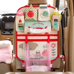 Baby Stroller Storage Bag Stroller Accessories Backseat Car Oxford Cloth Organizer Bag Baby Supplies Storage Red