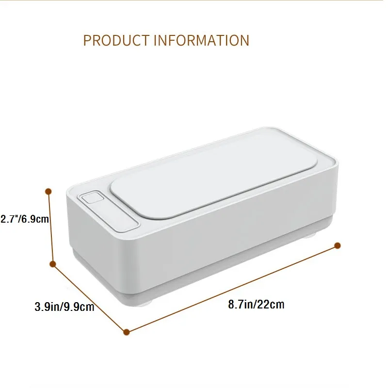 USB High-Frequency Vibrating Multi-Functional Cleaning Machine White big image 1