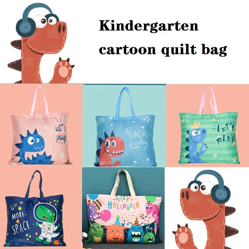 Versatile Kids' Nursery Quilt Storage and Waterproof Cotton Blanket Organizer Bag Pink image 3