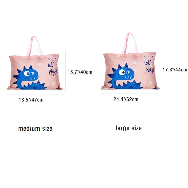 Versatile Kids' Nursery Quilt Storage and Waterproof Cotton Blanket Organizer Bag Pink big image 1