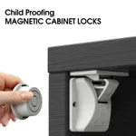 Invisible Magnetic Locks for Child Safety - Secure Cabinets and Drawers with Ease White image 3