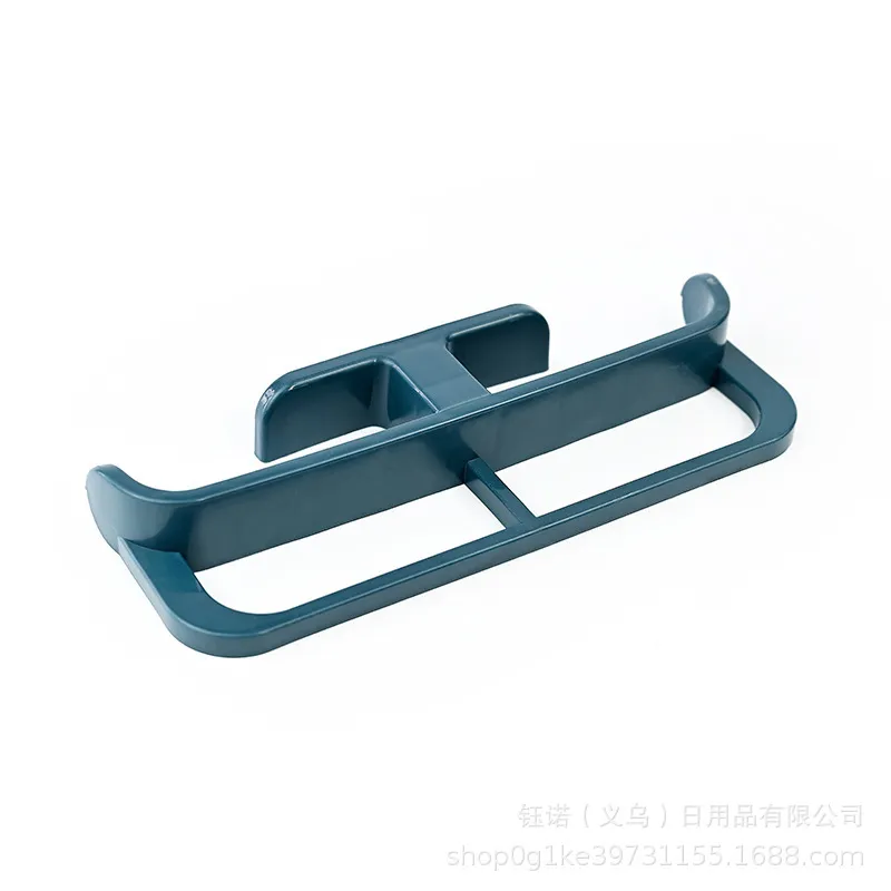 Multipurpose Plastic Wall-Mounted Shoe Rack and Towel Holder Bluish Grey