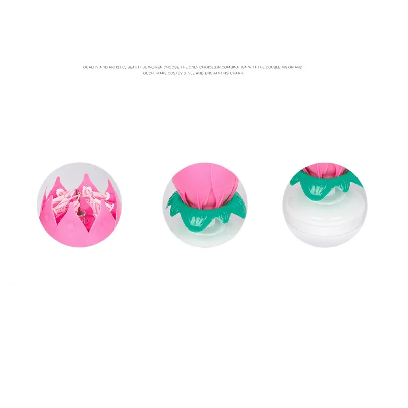 Rotating Musical Lotus Candle - Double Layer Electronic Lotus Light for Birthday Parties and Events Multi-color image 6