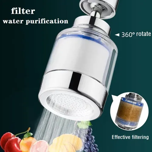 Kitchen Faucet  Filter with Extension: Home Water Purifier and Splash Guard
