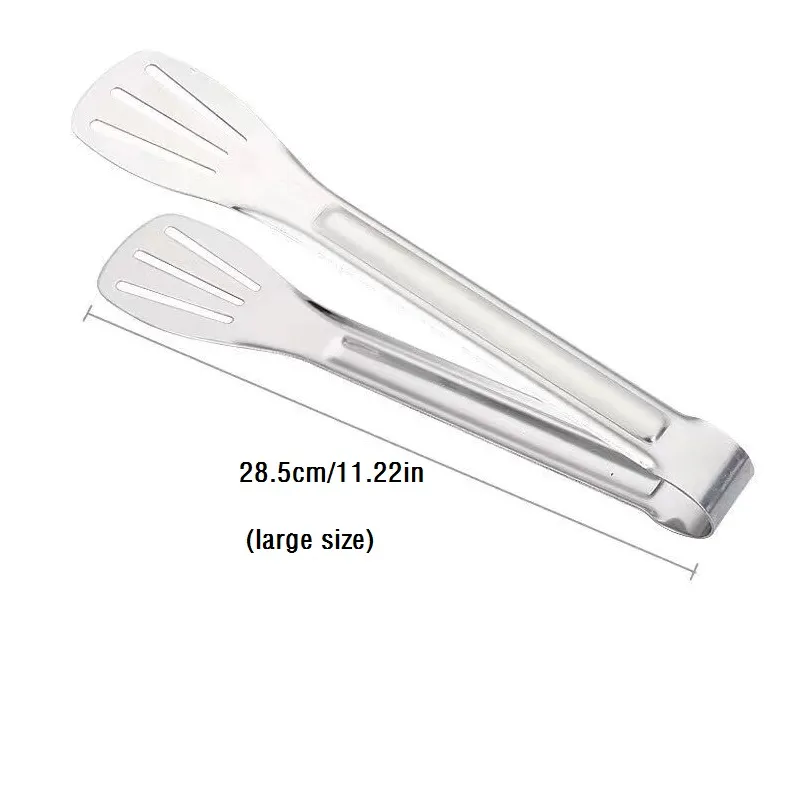 Versatile Stainless Steel Food Tongs For Bread, Cakes, Grilling, And Steaks