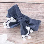 3pcs Baby Girl 95% Cotton Crepe Pompon Decor Flounced Collar Flutter-sleeve Set  image 5