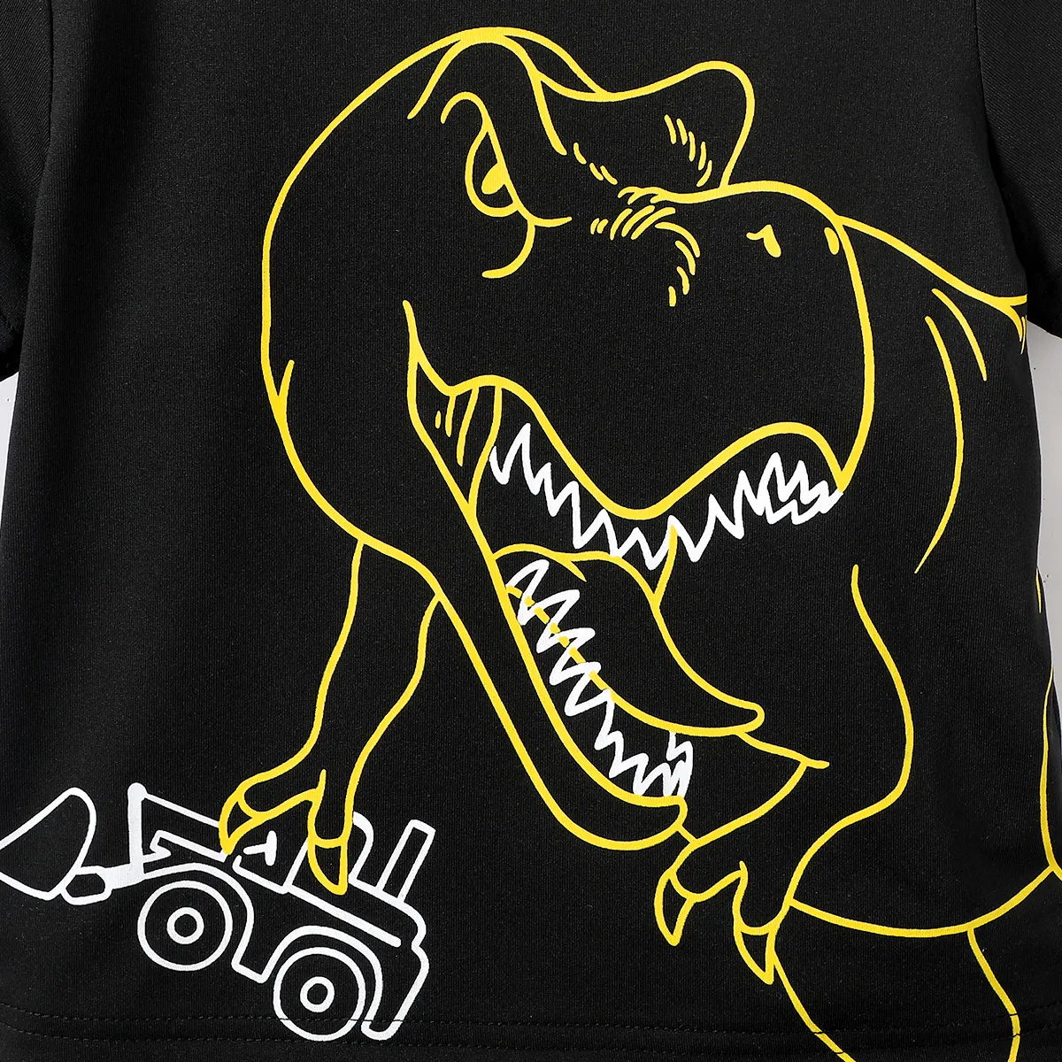 2pcs Toddler Boy Dinosaur Print Short-sleeve Tee and Cargo Shorts Set  image 5