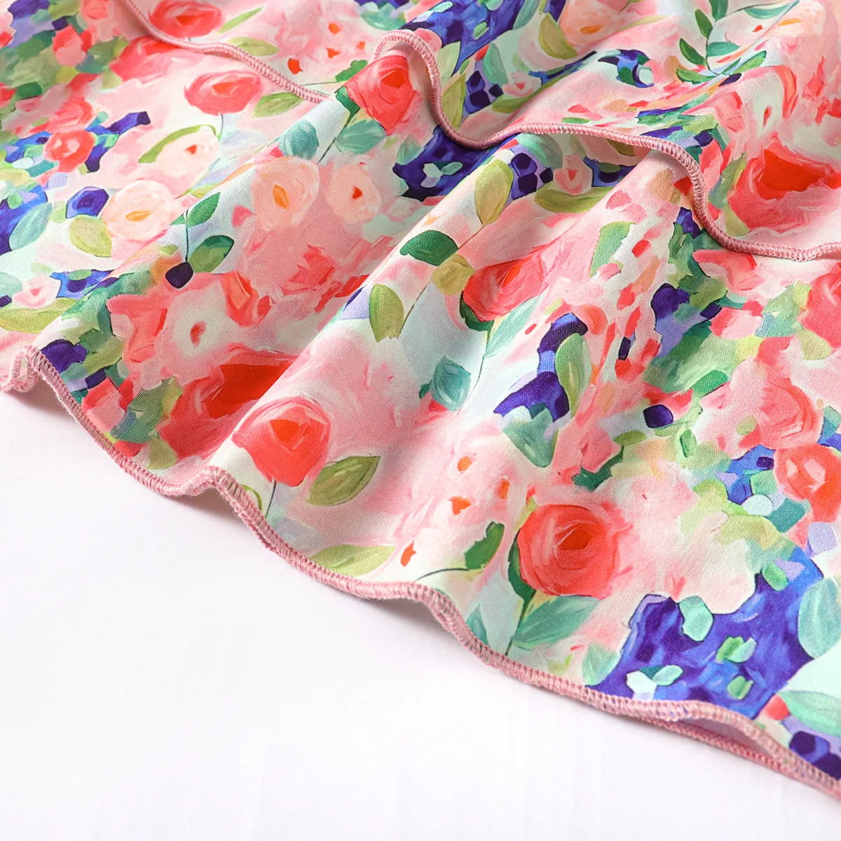 2pcs Toddler Girl Allover Floral Print Cami Top and Pants Set  Pink image 5