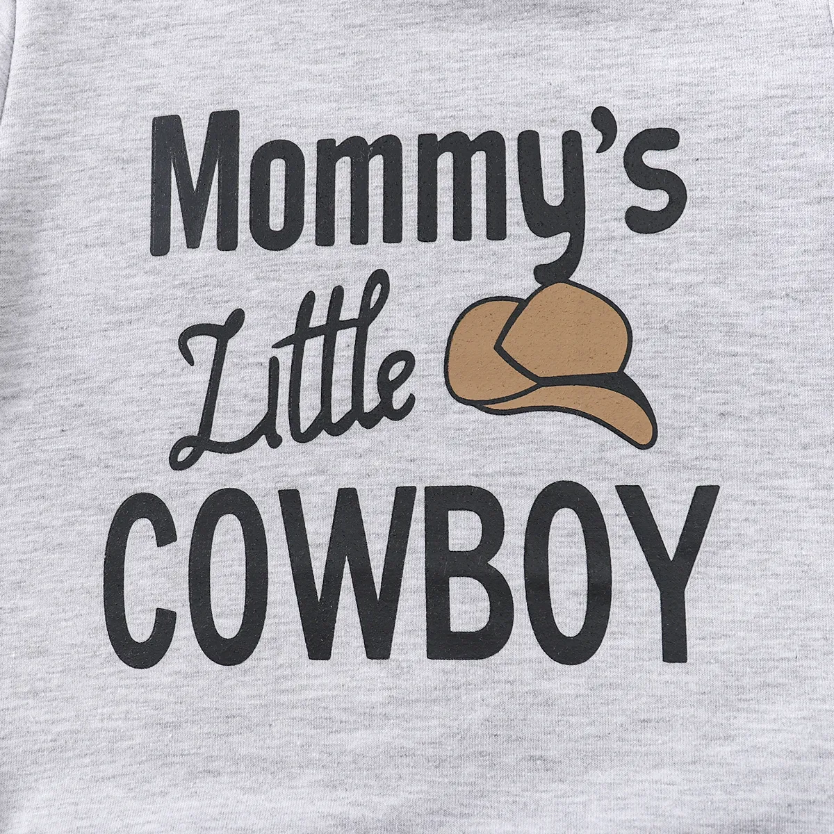 2pcs Toddler Boy Letter Print Pullover Sweatshirt and Ripped Jeans Set   image 5