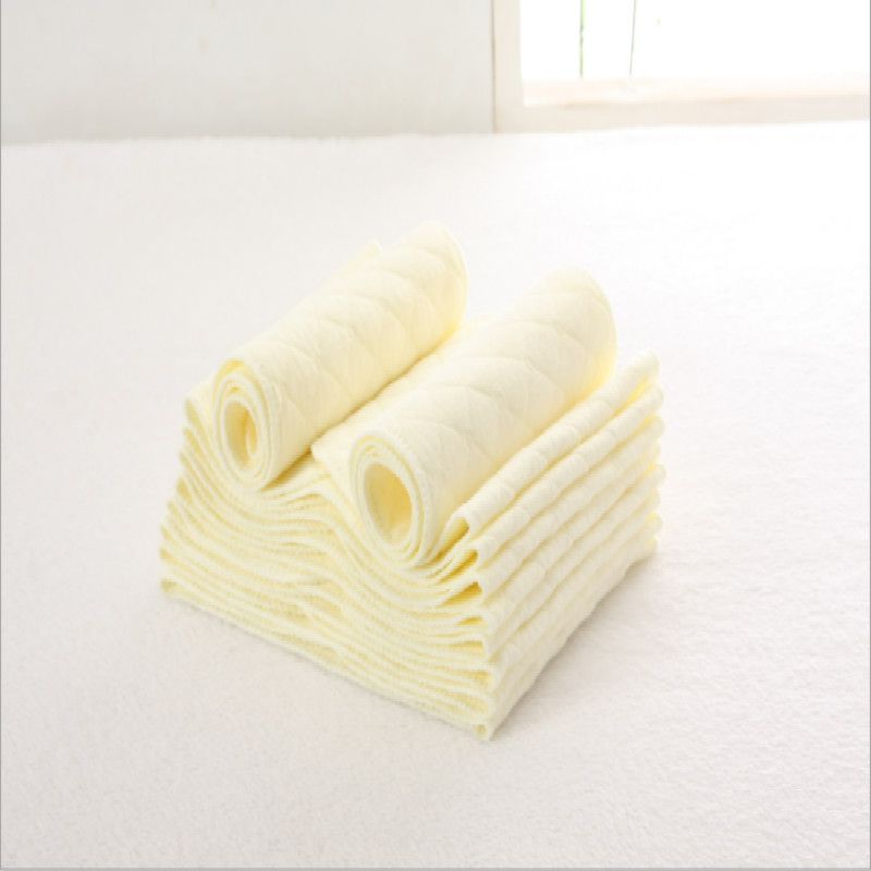 10 Pcs Three-layer Cotton Cloth Diaper Inserts