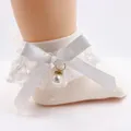 Baby / Toddler Girl Bow Decor Lace Design Pearl Decor Socks  image 1