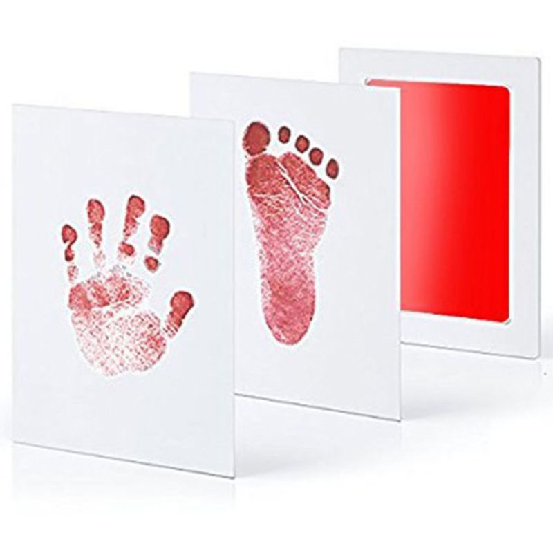 

Non-Toxic Baby Handprint Footprint Inkless Hand Inkpad Watermark Infant Souvenirs Casting Clay Newborn Souvenir Gift