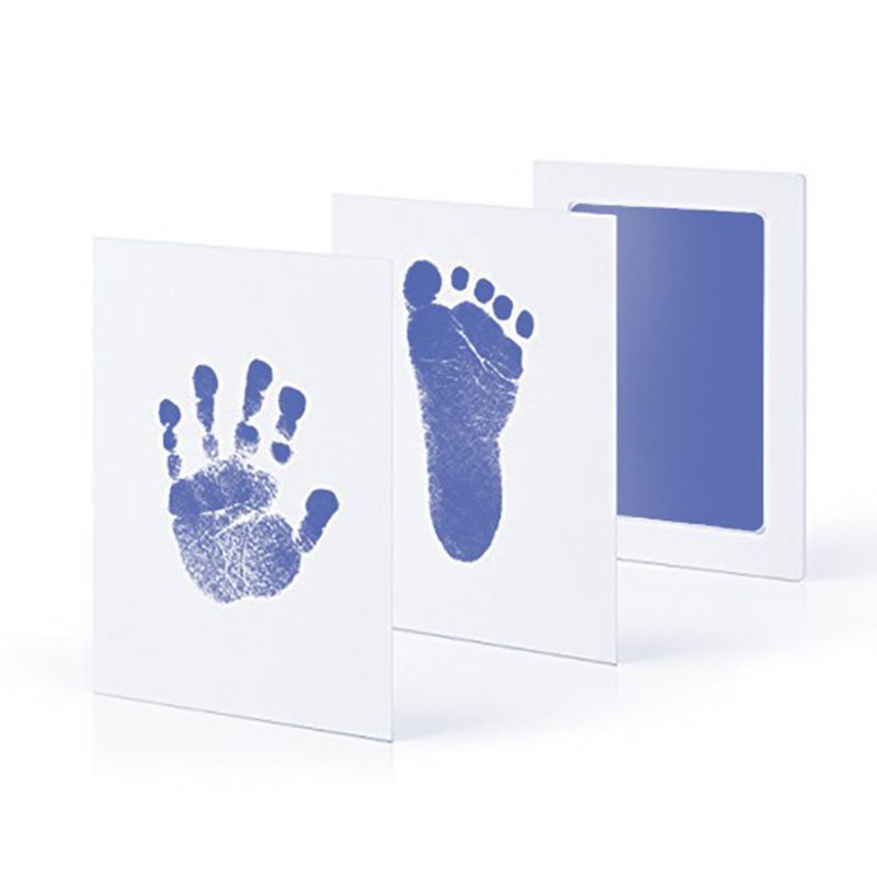 Non-Toxic Baby Handprint Footprint Inkless Hand Inkpad Watermark Infant Souvenirs Casting Clay Newborn Souvenir Gift