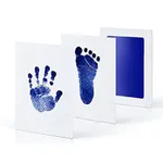 Non-Toxic Baby Handprint Footprint Inkless Hand Inkpad Watermark Infant Souvenirs Casting Clay Newborn Souvenir Gift Blue