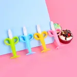 Banana Baby Silicone Toothbrush, Training Banana Teether for Babies  image 3