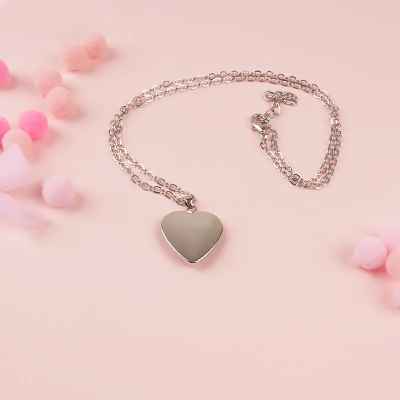 Einhorn Halskette Herz Anhänger Schmuck für Mädchen hellgrün big image 1