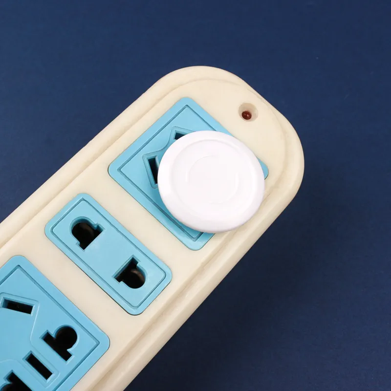 10-pack Plastic Outlet Covers Electrical Outlet Socket Covers Plug Caps Protector for Babies Children Safety Protection Prevent Electric Shock (White is suitable for American standard, creamy white is suitable for European standard) big image 4