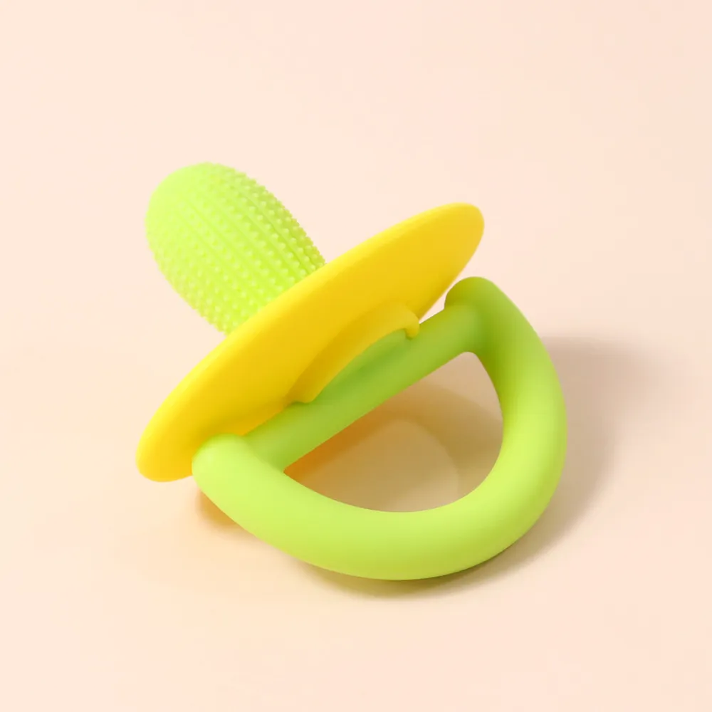 Silicone Baby Teether Toy Cactus Shape Infant Teething Toy Pacifiers Soothe Babies Sore Gums big image 5