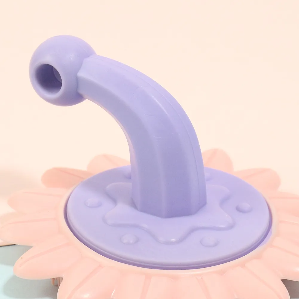 Silicone Baby Shampoo Massage Brush Sunflower Shape Scalp Hair Body Cleaning Brush big image 6