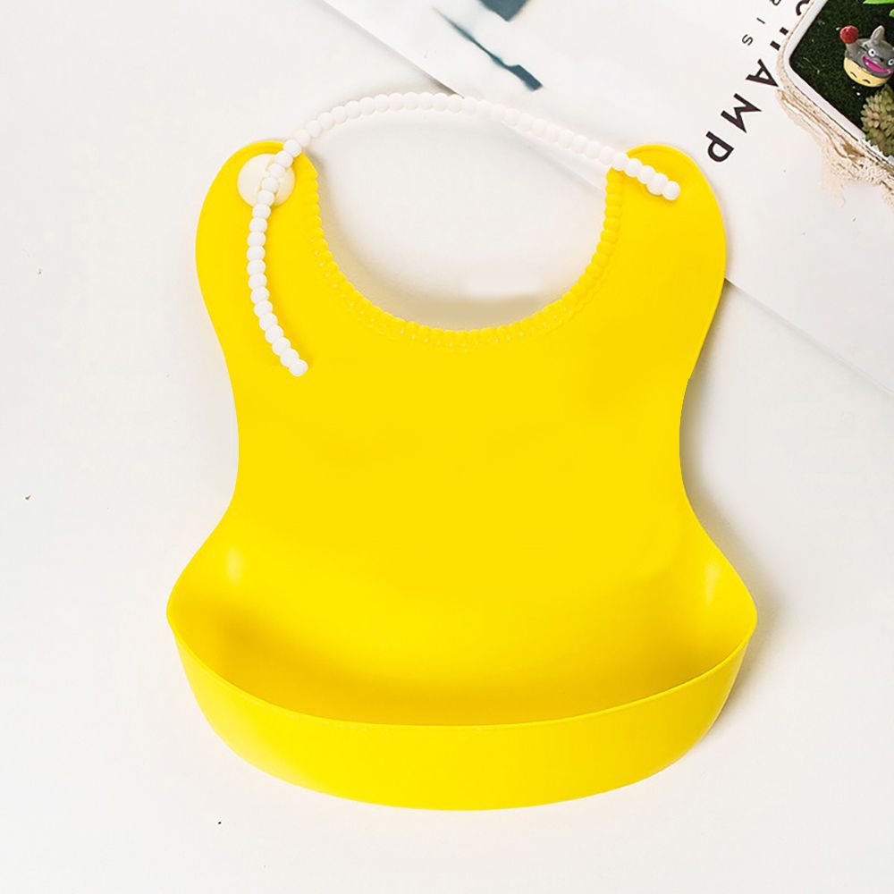 Adjustable Soft Baby Bibs with Food Catcher Pocket Durable and Easy to Wash