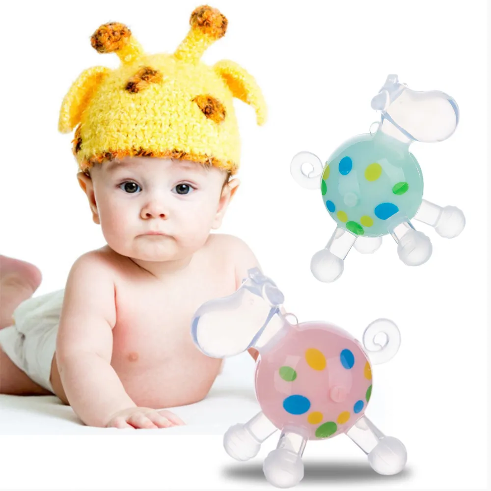 Silicone Baby Teether Toy Creative Cartoon Animal Shape Chew Toys Massage Gums Sensory Exploration