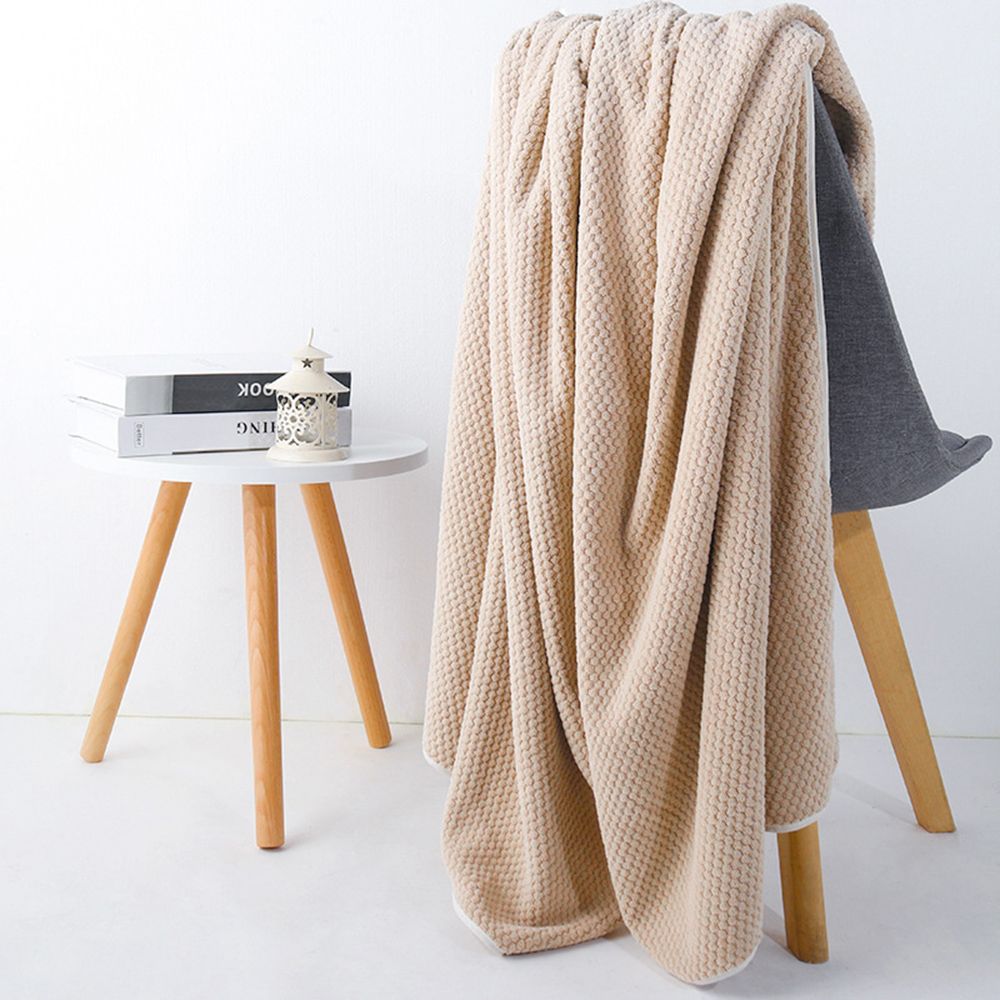 

Soft Household Bath Towel Coral Fleece Super Absorbent Towel Bathrobe Bath Blanket 27.56X55.12inch