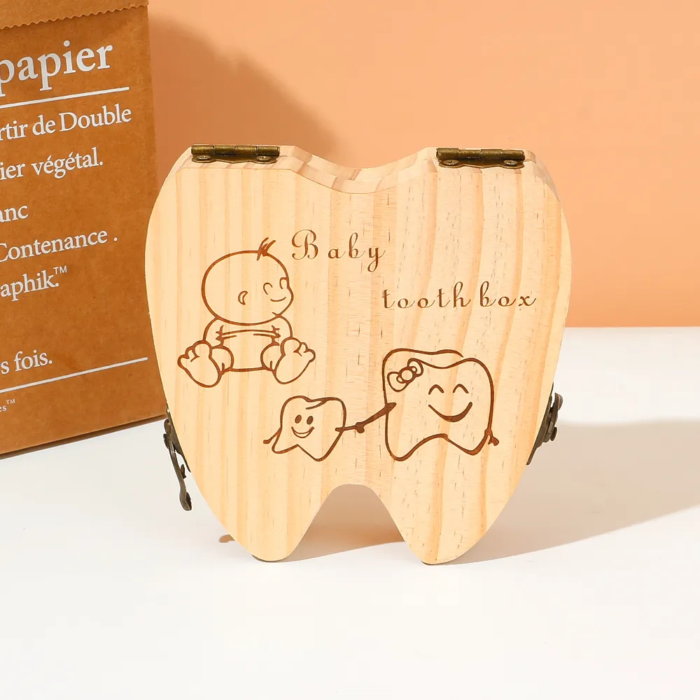 Baby Tooth Box Souvenir Case Blue