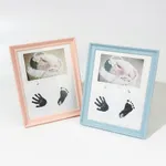 Baby Handprint & Footprint Makers Kit Keepsake for Newborn Boys Girls Baby Milestone Picture Frames New Mom Baby Shower Gifts White image 6