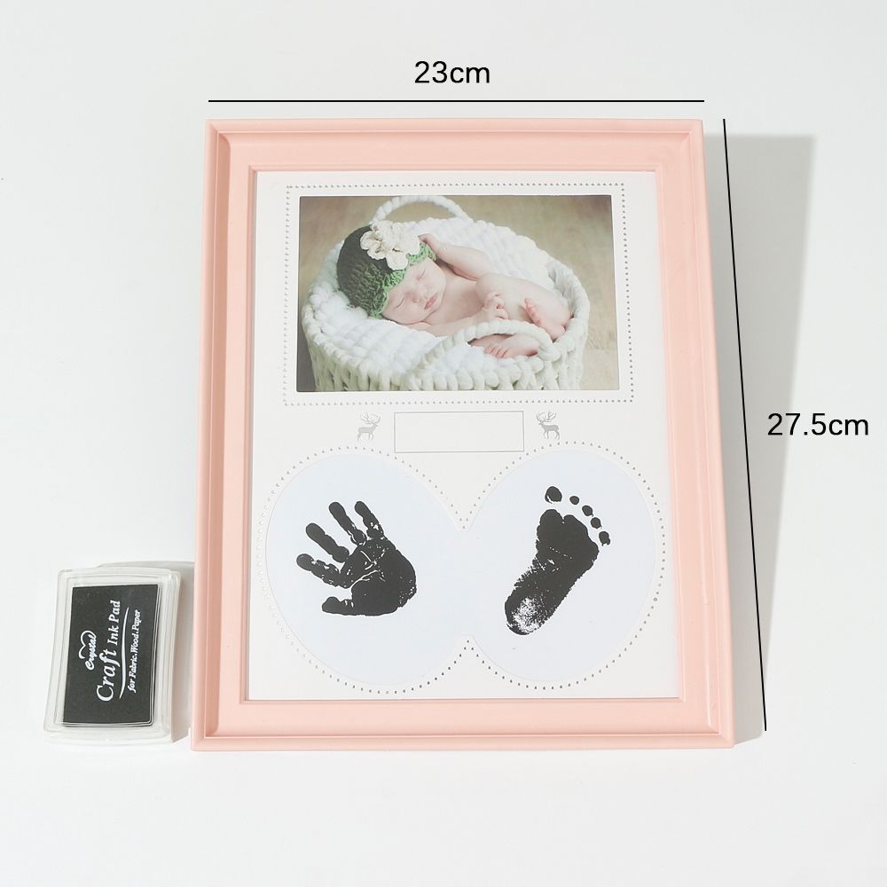 Baby Handprint & Footprint Makers Kit Keepsake for Newborn Boys Girls Baby Milestone Picture Frames 