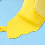 Baby Shower Cap Cartoon Fox Shape Adjustable Bathing Hat for 3-12Y Yellow image 2