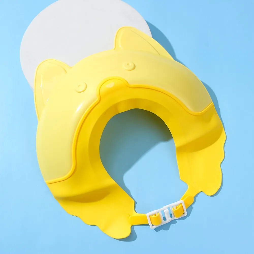 Baby Shower Cap Cartoon Fox Shape Adjustable Bathing Hat for 3-12Y  big image 4