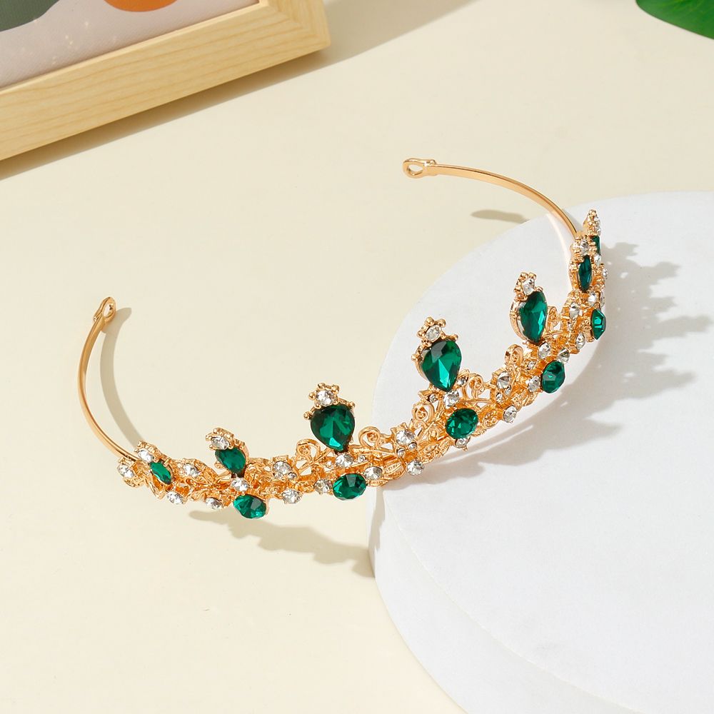 

Kid Girl Alloy Crystal Retro Fashion Diamond Pearl Headband