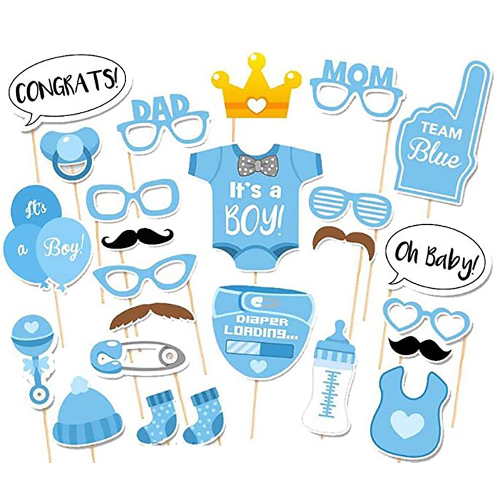

Baby Boy Graffiti Pattern Bath Party Photo Props