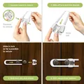 Multi-Purpose Child Safety Lock Best for Baby Proofing Strong ABS Plastic Knob Cover Child Proof Cabinet Latches  image 5