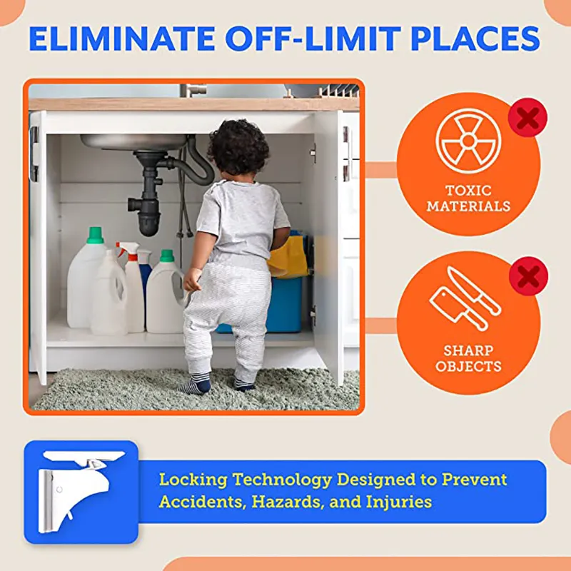 Install Magnetic Locks Drawers  Child Proof Magnetic Cupboard