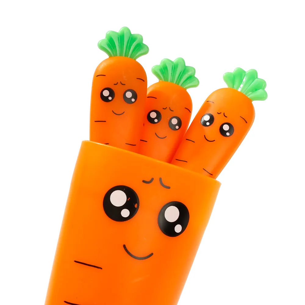4-pack Creative Cartoon Carrot Pattern Spoon Fork Portable Children's Tableware with Box Set  big image 5